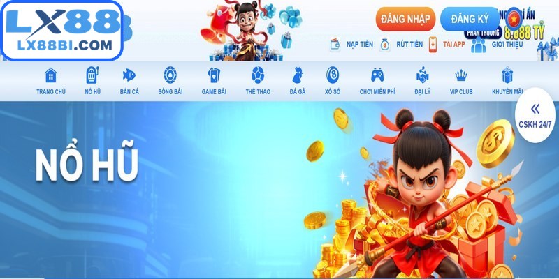 Khám phá thế giới nổ hũ đa dạng tại LX88