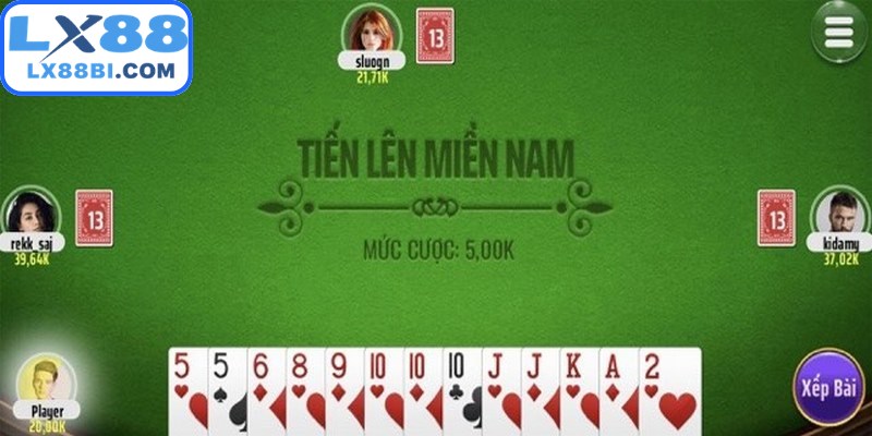Tiến lên miền Nam quen thuộc với bộ bài tây 52 lá
